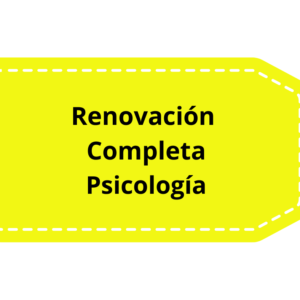 Oferta - Renovación Completa (45 horas) para Psicología